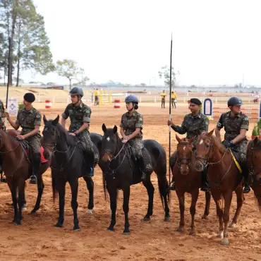 Hipismo começa na Olimpíada do Exército com prova teste